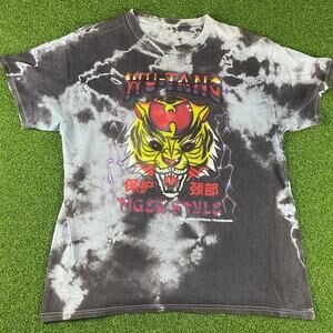 Y2K Wu-Tang Clan Tiger Style Brown Tie Dye Graphic Hip Hop T-Shirt Sz S/M